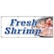 Signmission FRESH SHRIMP BANNER SIGN local caught shrimper cold steamed pound B-96 Fresh Shrimp - alternate 1